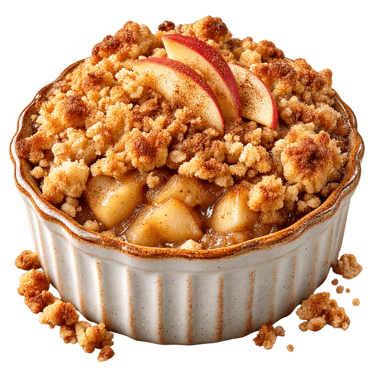 Apple Crumble mit Zimt und knusprigen Streuseln