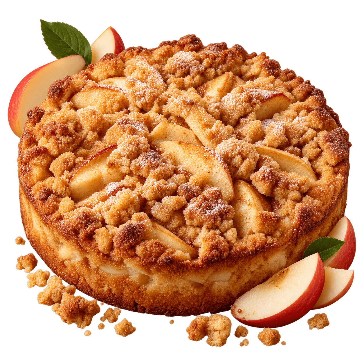 Einfacher Apfel Streuselkuchen